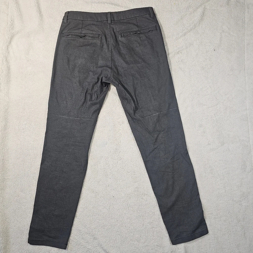 Lululemon Mens Commission Pants Slim 32 Dark GrayChino Secure Pocket Stretch